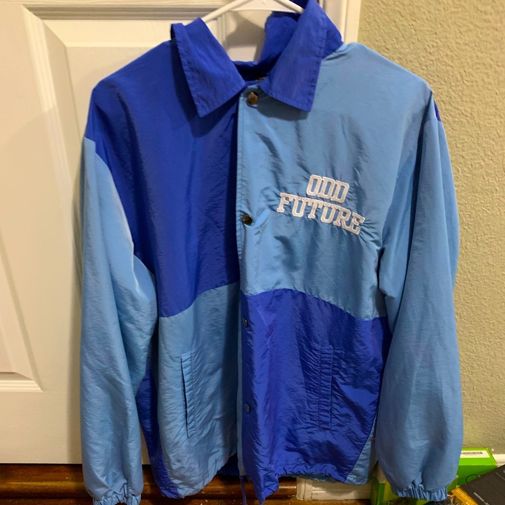Odd Future Blue Colorblock Coaches Jacket